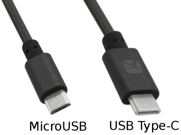 Micro USB and USB C charging cables